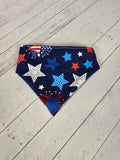 Dog Scrunchie Bandana - USA Stars small