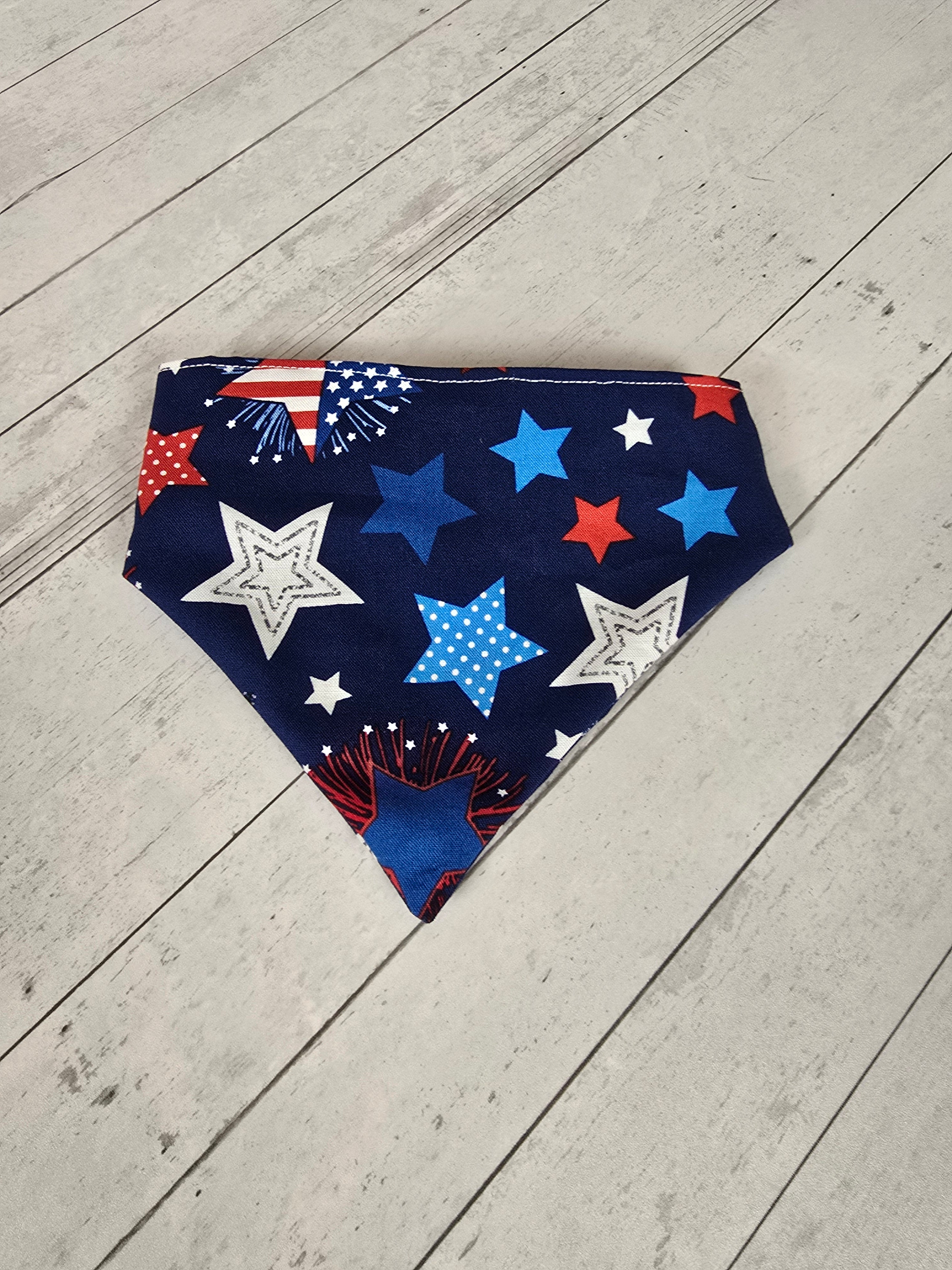 Dog Scrunchie Bandana - USA Stars small