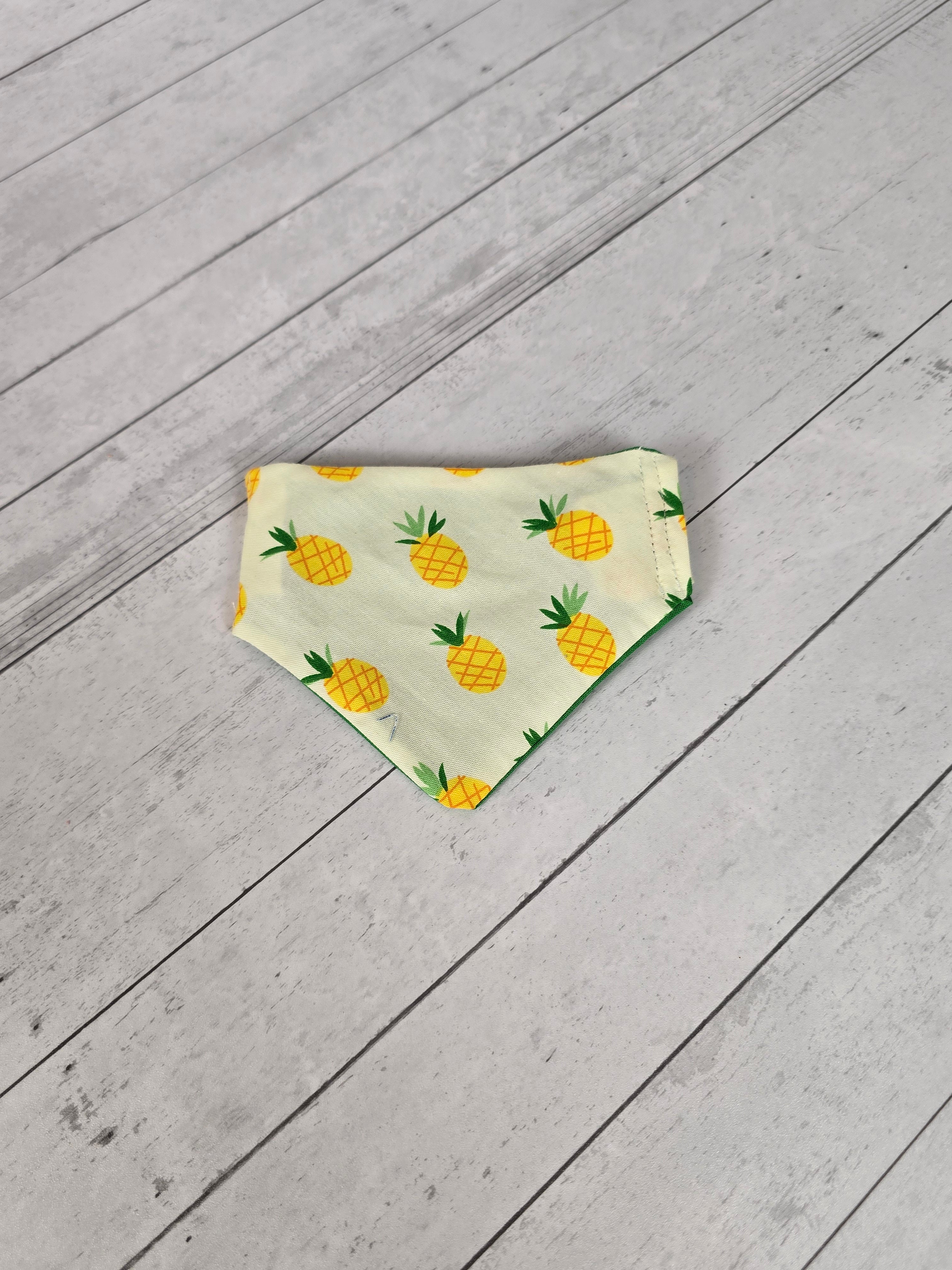 Dog Scrunchie Bandana - Pineapple - XS